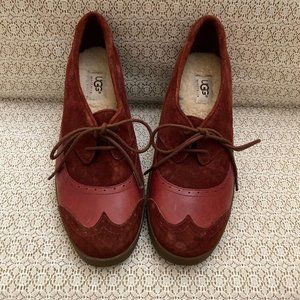 UGG Vintage Women’s Suede Leather Upper Wedge Heel